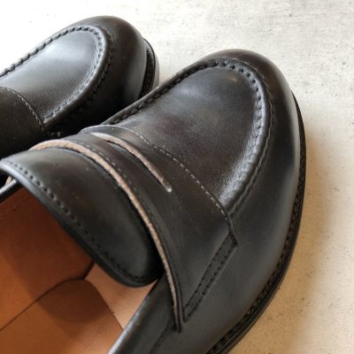 画像5: WHEEL ROBE / HEAVY STITCHING LOAFER - BLACK