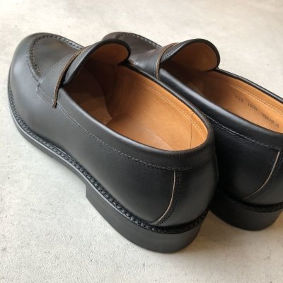 画像3: WHEEL ROBE / HEAVY STITCHING LOAFER - BLACK