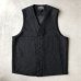 画像1: FILSON - MACKINAW WOOL VEST / Charcoal (1)