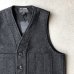 画像2: FILSON - MACKINAW WOOL VEST / Charcoal (2)