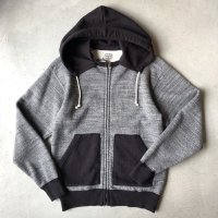 Stevenson Attached Hooded Zip-Up Parka / Heather Greyk×Charcoal