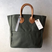 J＆S FLANKLIN CARLOS GLOVE LEATHER TOTE / Oilve