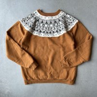 FULLCOUNT Tribal Pattern Sweatshirts / Camel