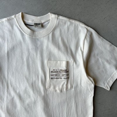 画像2: FILSON TEE-ポケット刺繍 / WHITE