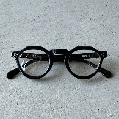 画像1: Harman Opticla Co "RONDE" Black×Clear