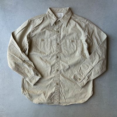 画像1: FULLCOUNT  Chino Work Shirt (24SS)/ Beige