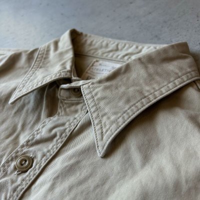 画像3: FULLCOUNT  Chino Work Shirt (24SS)/ Beige