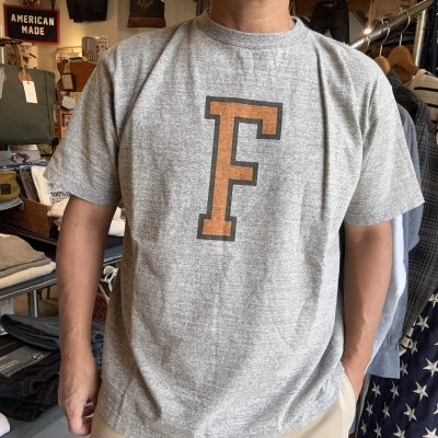 画像4: FULLCOUNT Heather Grey T Shirt "F" / H Grey