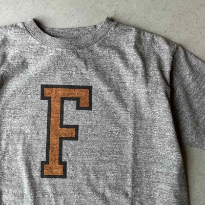 画像2: FULLCOUNT Heather Grey T Shirt "F" / H Grey