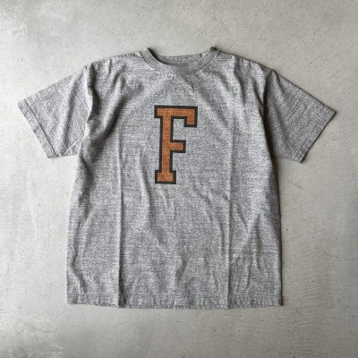 画像1: FULLCOUNT Heather Grey T Shirt "F" / H Grey