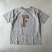 画像1: FULLCOUNT Heather Grey T Shirt "F" / H Grey (1)