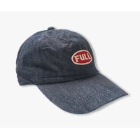 FULLCOUNT 6Panel Denim Baseball Cap 'F' Patch / Indigo Blue