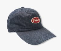 FULLCOUNT 6Panel Denim Baseball Cap 'F' Patch / Indigo Blue