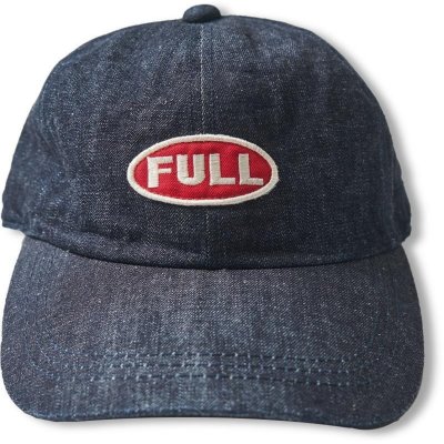 画像2: FULLCOUNT 6Panel Denim Baseball Cap 'F' Patch / Indigo Blue