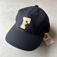 FULLCOUNT 6Panel Melton Baseball 'F' Cap / Navy