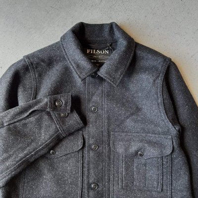 画像2: FILSON Mackinaw Wool Cruiser / Charcoal