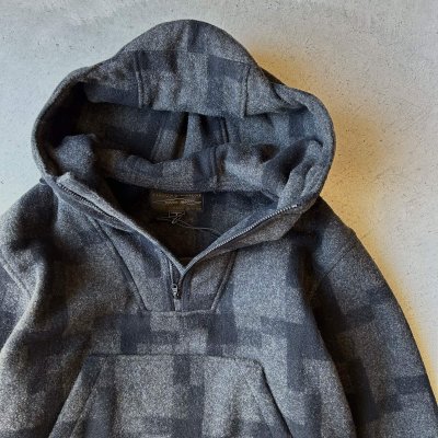 画像2: FILSON MACKINAW WOOL ANORAK /  Charcoal＆Black Square Plaid