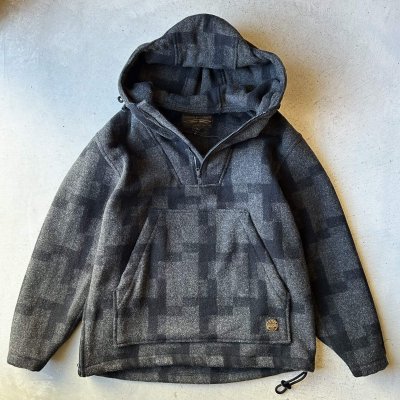 画像1: FILSON MACKINAW WOOL ANORAK /  Charcoal＆Black Square Plaid