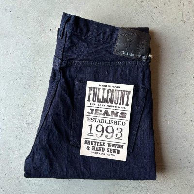 画像1: FULLCOUNT 1103 Super Rough Indigo × Black