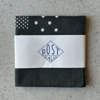 Post O'Aalls Bandana / Charcoal×White