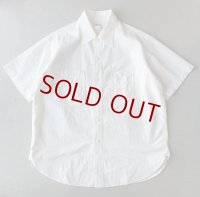 Post O'Alls #1206 No.6 Shirt S/S : Seersucker White