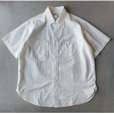 画像1: Post O'Alls #1206 No.6 Shirt S/S : Seersucker White