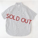 Post O'Alls #1206 No.6 Shirt S/S : Seersucker Navy Plaid