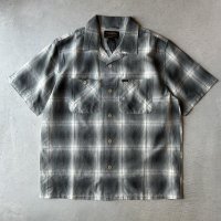 FILSON GREENWOOD SHORT SLEEVE CAMP SHIRT  /  Olive / Beige Ombre