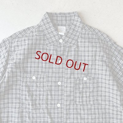 画像2: Post O'Alls #1206 No.6 Shirt S/S : Seersucker Navy Plaid