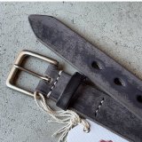 FULLCOUNT Wild Leather Narrow Belt / Black