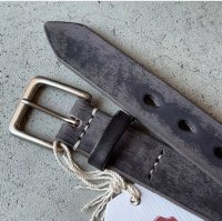 FULLCOUNT Wild Leather Narrow Belt / Black