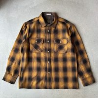 GIPSY&SONS OMBRE CHECK SHIRTS / GOLD