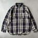 画像1: Post O'Alls St.Louis : Cotton Flannel Plaid Grey (1)