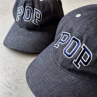 画像2: FULLCOUNT 6Panel Denim Baseball Cap 'POP'  / Indigo Blue