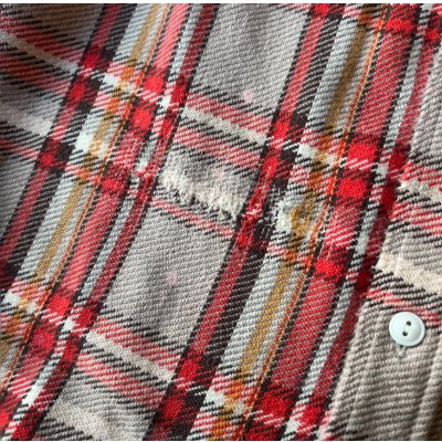 画像3: FULLCOUNT Flannel Work Shirt Fade＆Damage