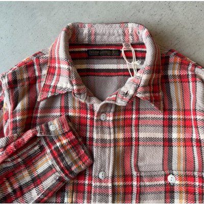 画像2: FULLCOUNT Flannel Work Shirt Fade＆Damage