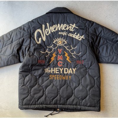 画像2: GYPSY&SONS VMC Quilted Coach Jacket / BLACK