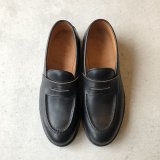 画像: WHEEL ROBE / HEAVY STITCHING LOAFER - BLACK