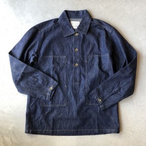 画像: FULLCOUNT US Army Pullover Shirt / One Wash Denim