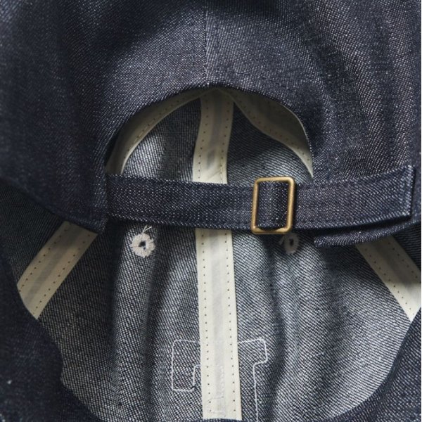 画像3: FULLCOUNT 6Panel Denim Baseball Cap 'F' Patch / Indigo Blue (3)