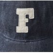 画像2: FULLCOUNT 6Panel Denim Baseball Cap 'F' Patch / Indigo Blue (2)