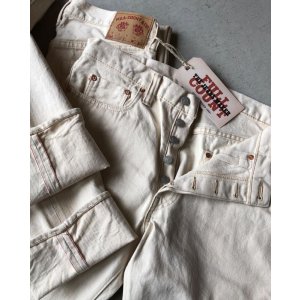画像: FULLCOUNT 1101 Ecru Selvege Slim Straight Denim