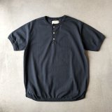 画像: FULLCOUNT Flatseam Hevy Weight Henley Tee / Ink Black