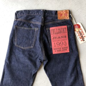 画像: FULLCOUNT 1108W Selvege Slim Straight Denim / One Wash Indigo