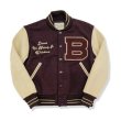 画像1: Brown’ s Beach Varsity Jacket (30th Anniversary Item) / Brgundy (1)
