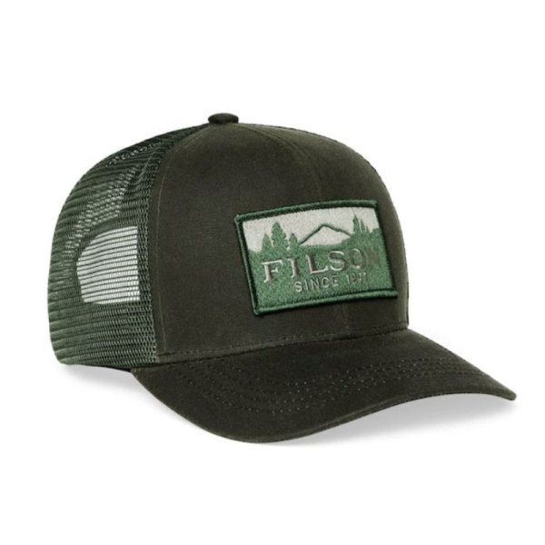 画像1: FILSON LOGGER MESH CAP / Olive (1)