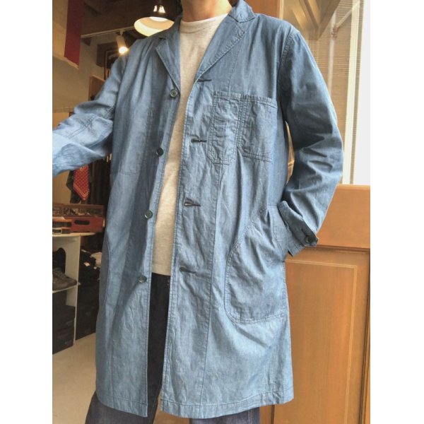 画像4: FULLCOUNT  Chambray Maquignon Coat / Indigo (4)