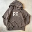 画像1: RRL LOGO 後付けパーカー / Faded Black (1)