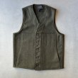 画像1: FILSON - MACKINAW WOOL VEST / DK Green (1)