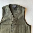 画像2: FILSON - MACKINAW WOOL VEST / DK Green (2)